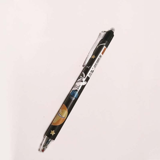 Gélové gumovateľné pero s astronautom čierne