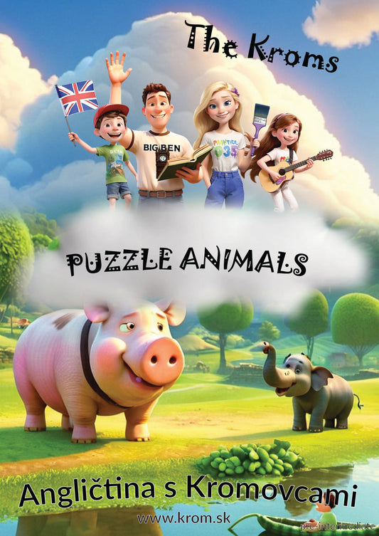 Angličtina s Kromovcami - Puzzle Animals (pdf verzia)